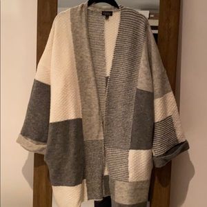 Topshop sweater coat w pockets